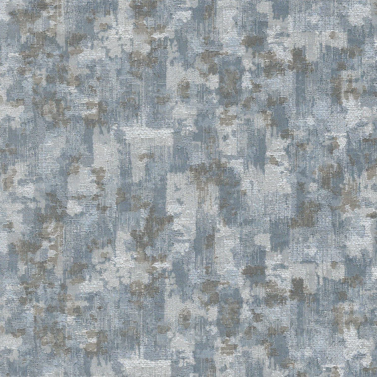 Woven blue curtain fabric with subtle pattern – Themes Furnishings