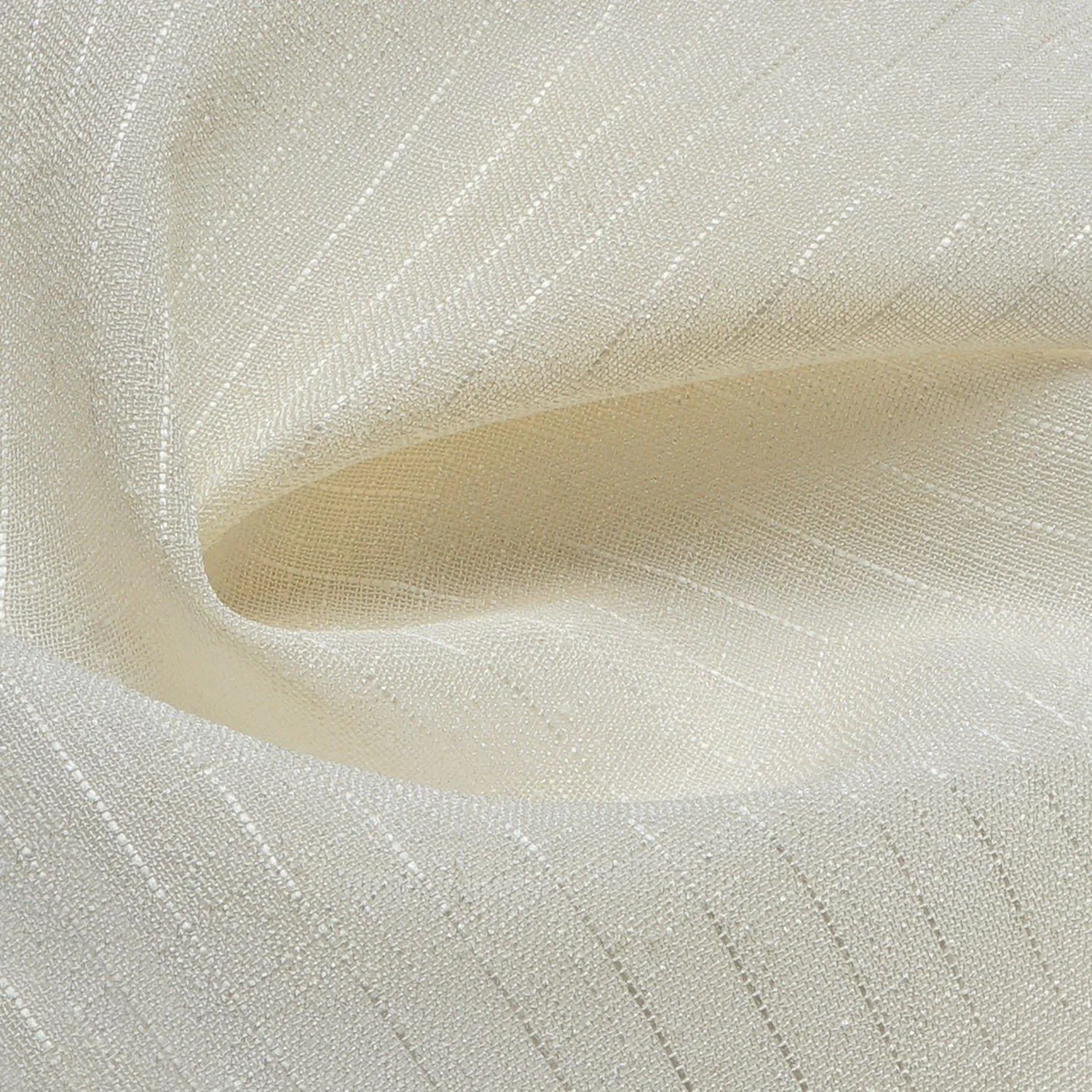 Textured warm beige curtain fabric with subtle pattern – Themes Furnishings