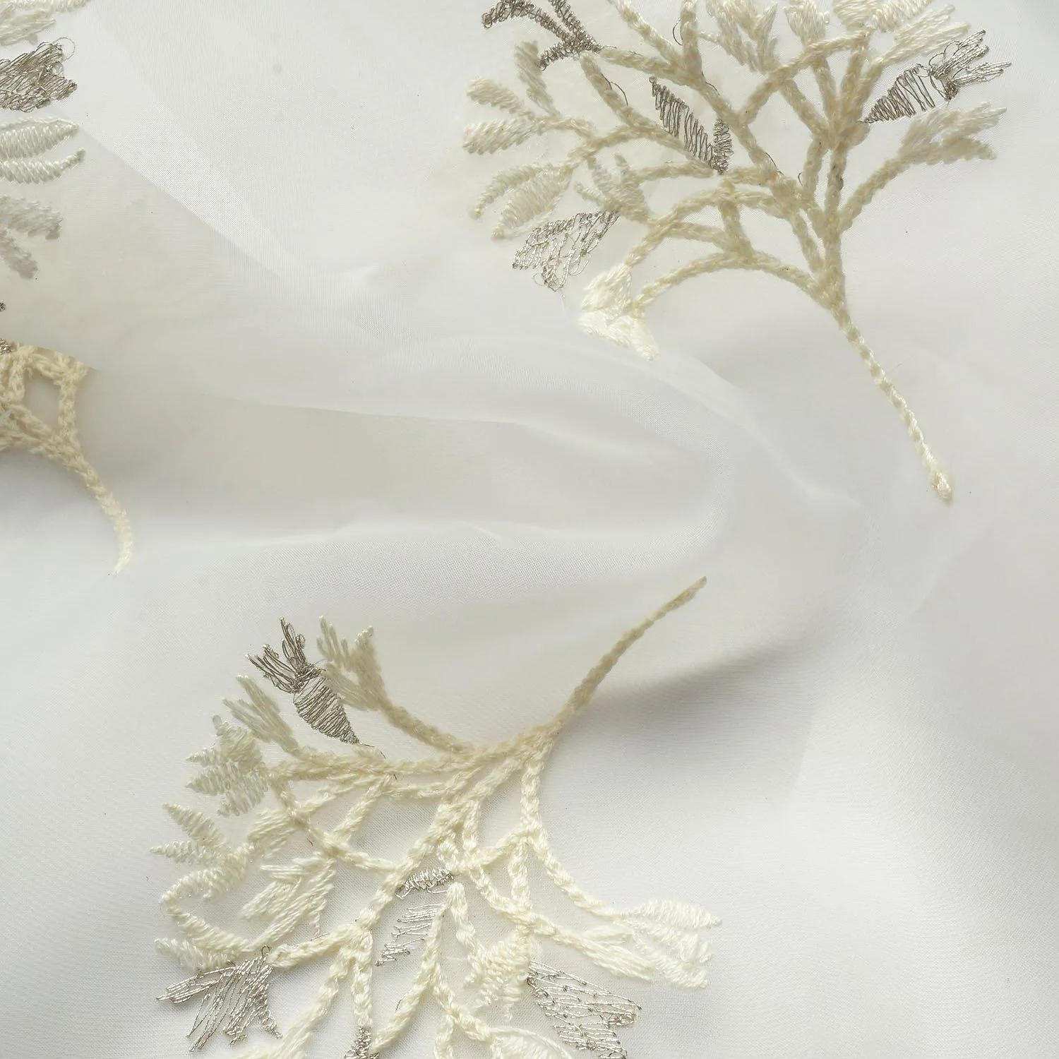 Elegant light grey fabric with subtle pattern – Themes Furnishings