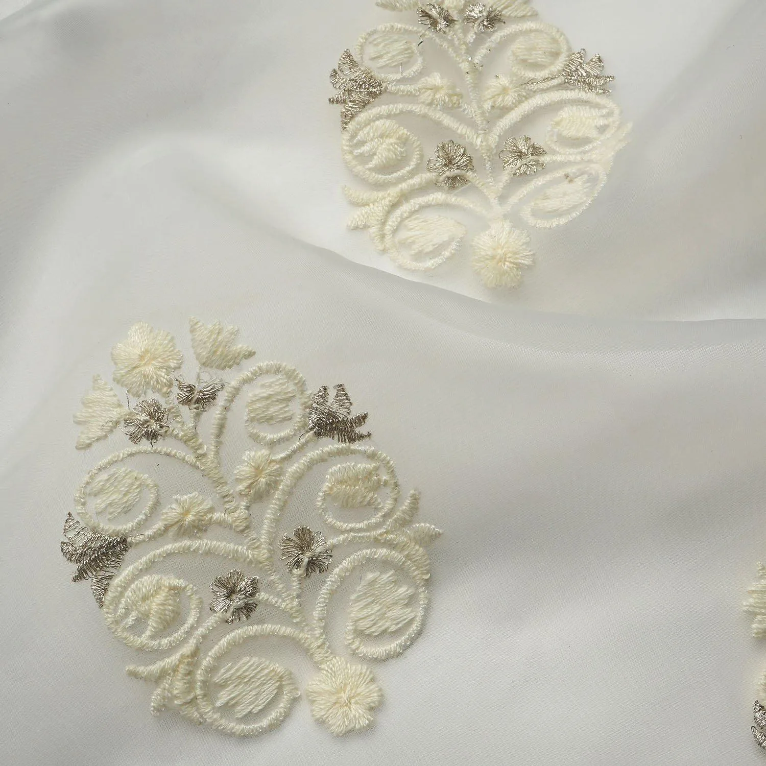 Woven grey fabric with subtle pattern – Themes Furnishings