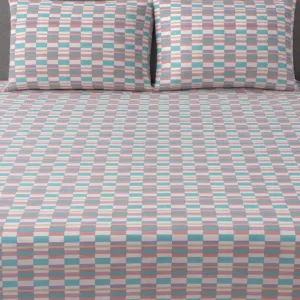 Premium pink bedsheet fabric with subtle pattern – Themes Furnishings