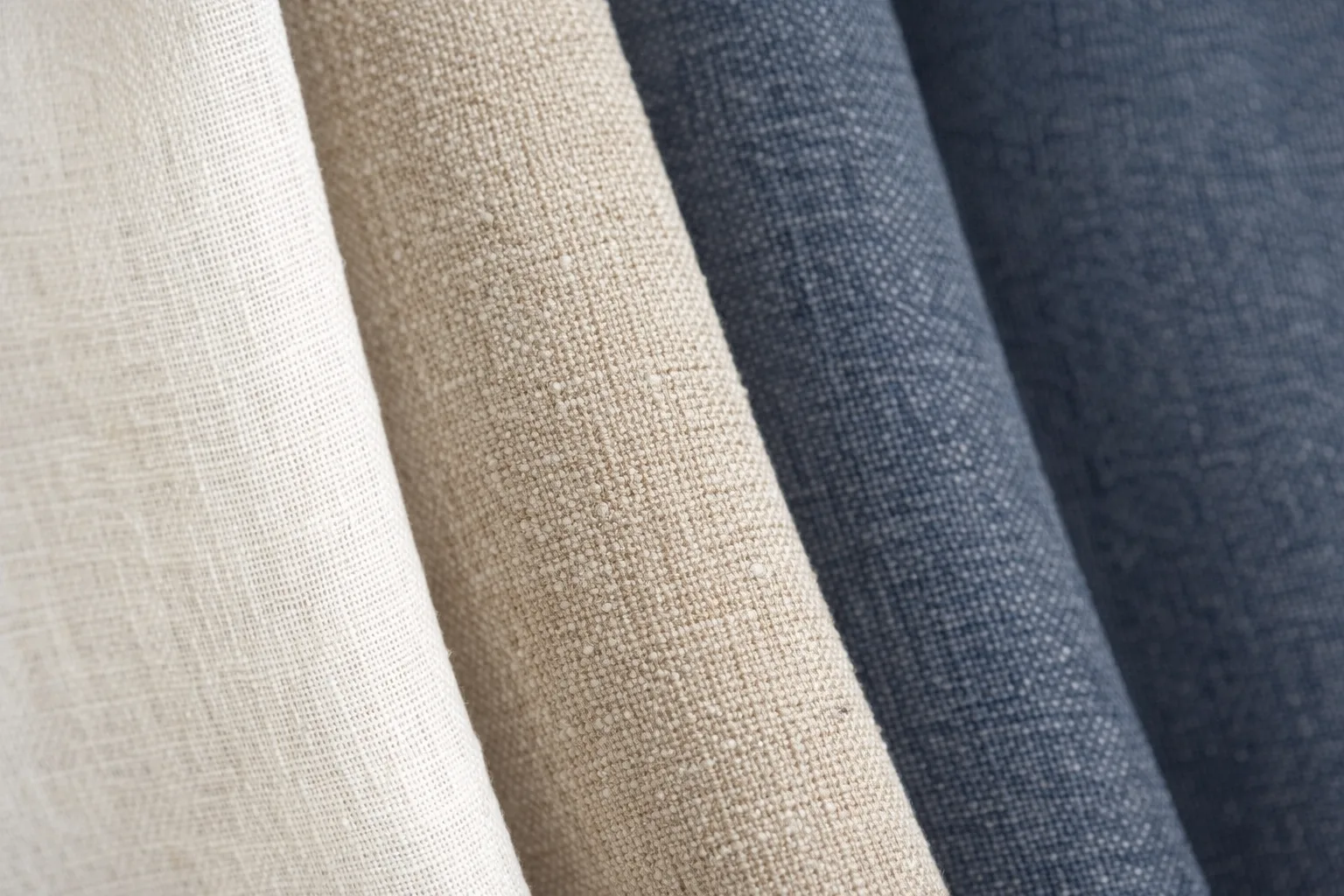 Curtain fabric close-up showing weave and texture for living room curtains