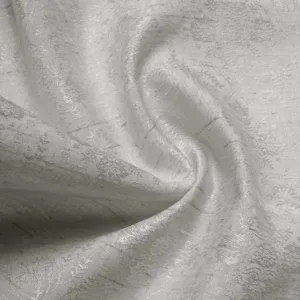 Pearl White Abstract Jacquard Curtain