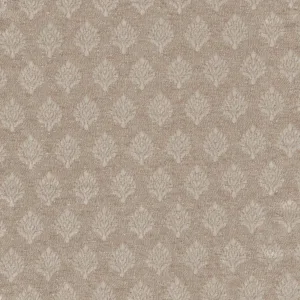 Beige Botanical Jacquard Curtain